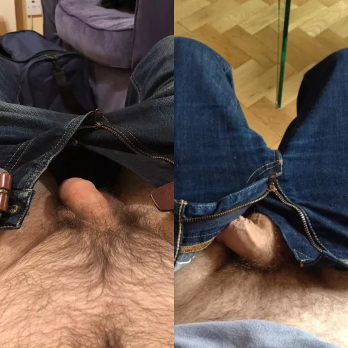 Some jokey texts with a fellow dad about going commando under jeans today has escalated to picture swapping. I’m on the left, he’s on the right (and he has consented to me sharing this.) (43)