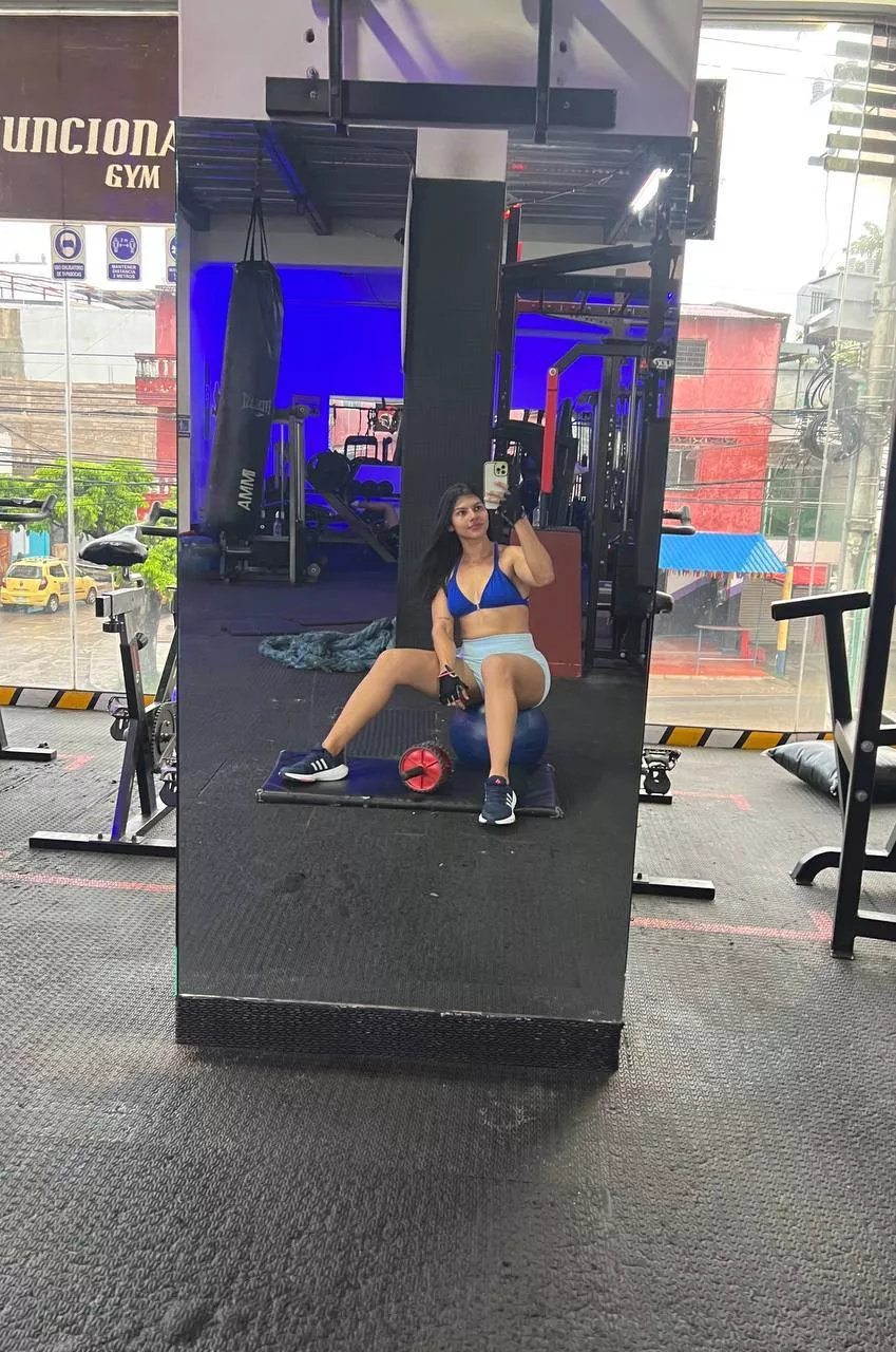 Sweating it out in the gym to build those gains