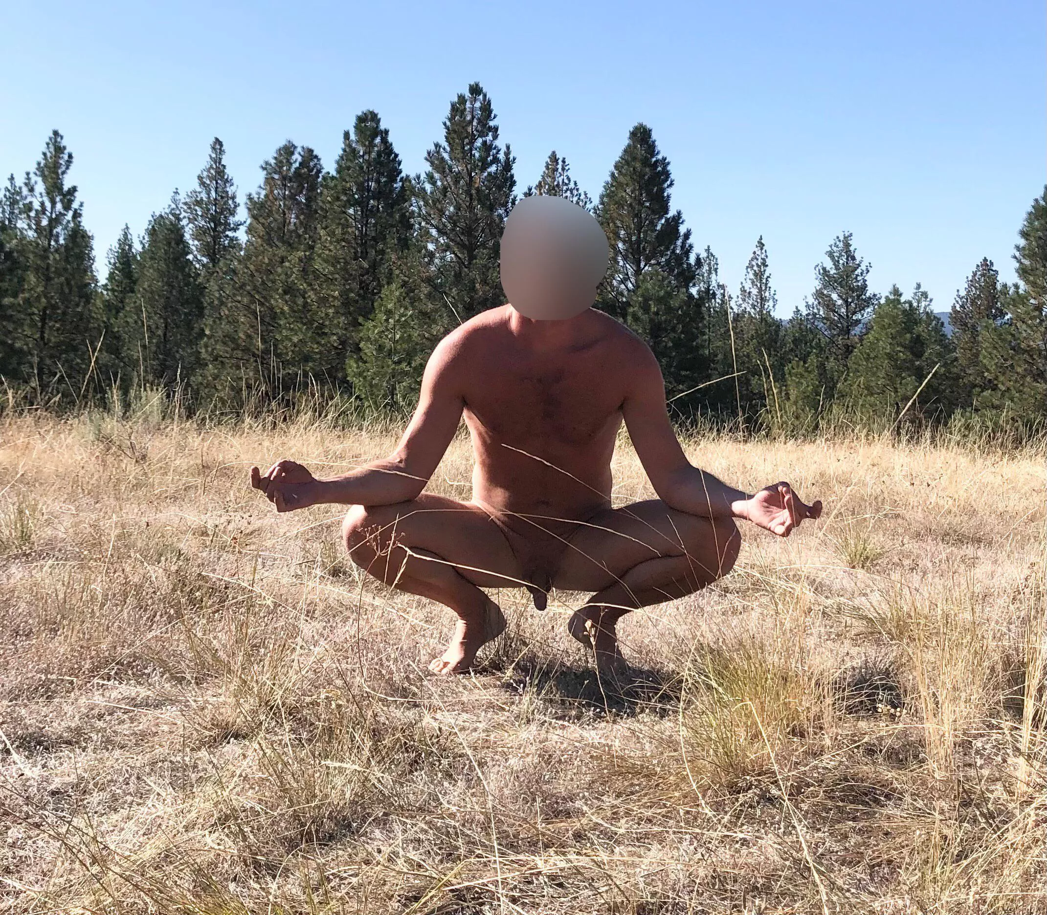 Taking a break hiking