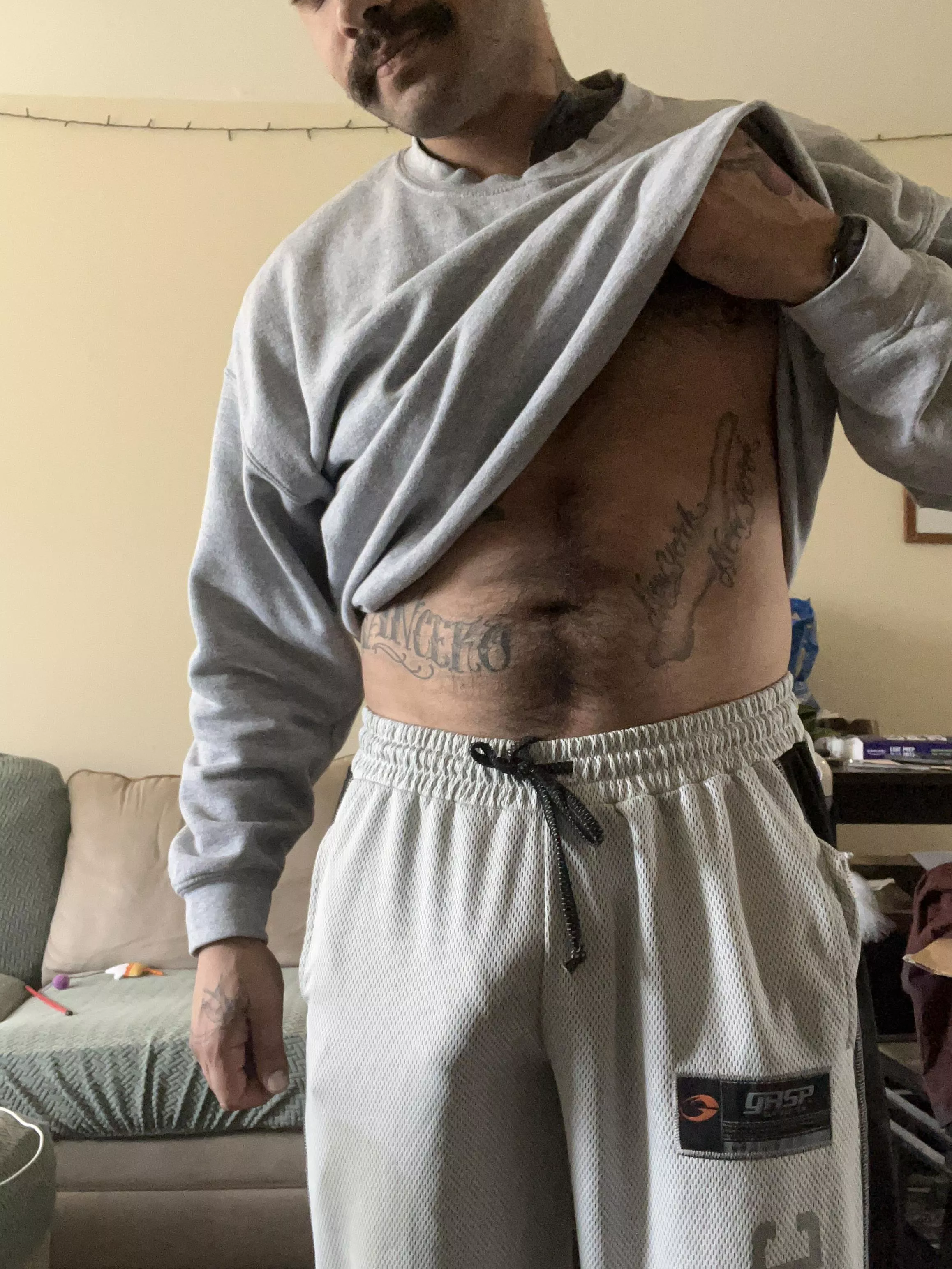 That's a normal amount of bulge for the gym, right?