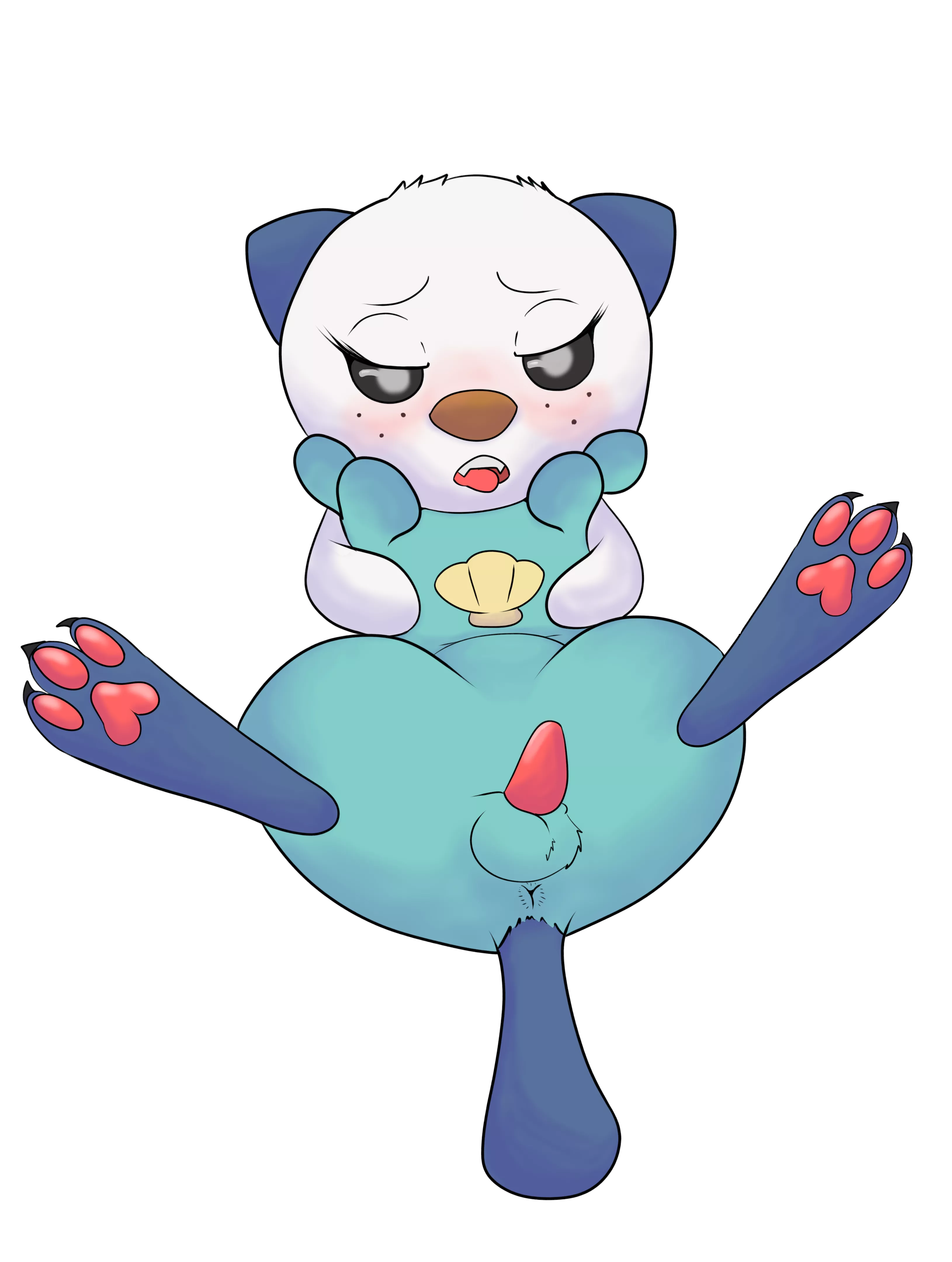 Trying out new shading process. Cute lil Otter [M] (my art)