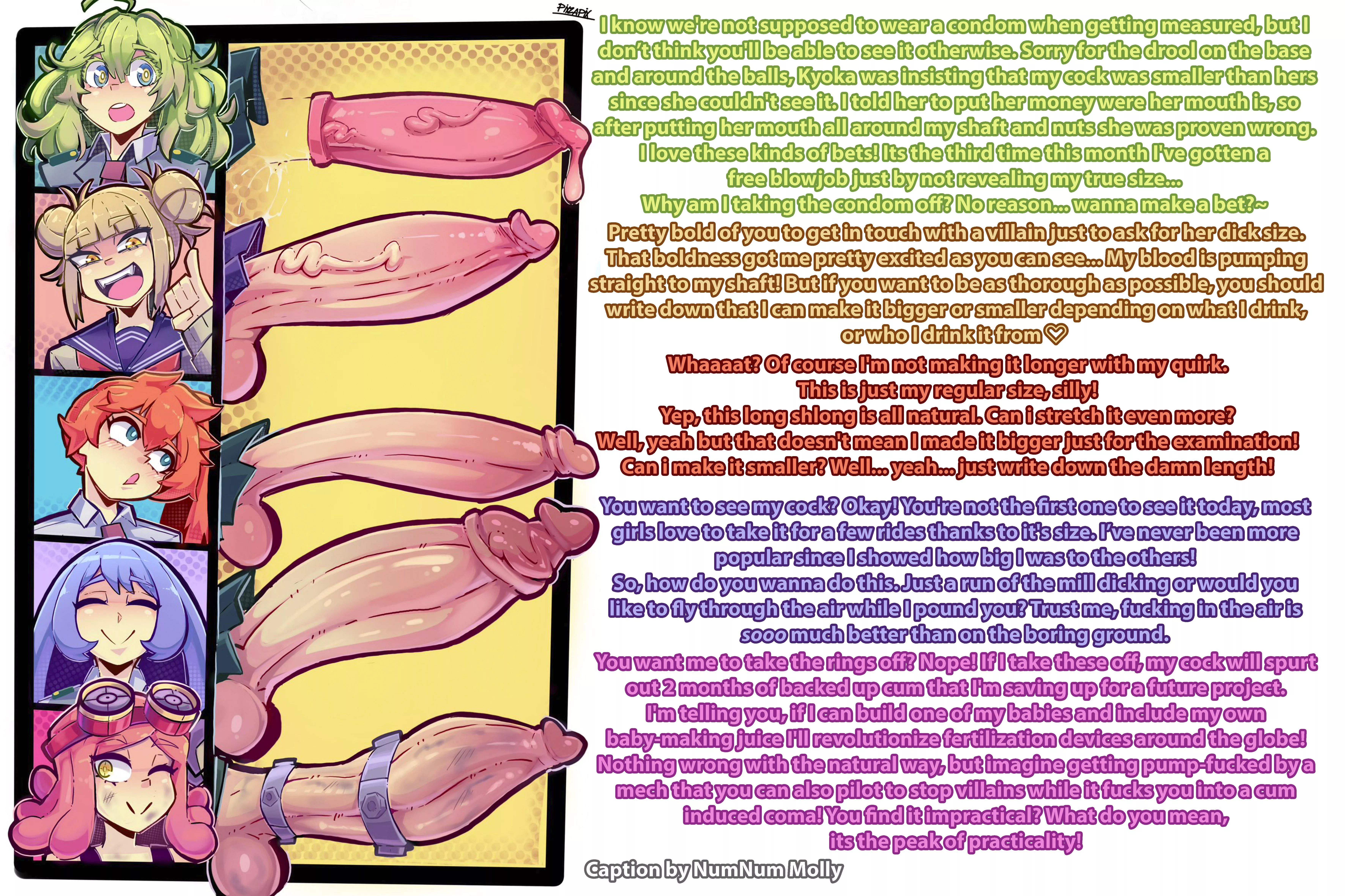 UA Girls Get Measured #2 [MHA][Cock Chart][Part 2][Futanari][Size Difference][Futadom][Artist: Pixzapix]
