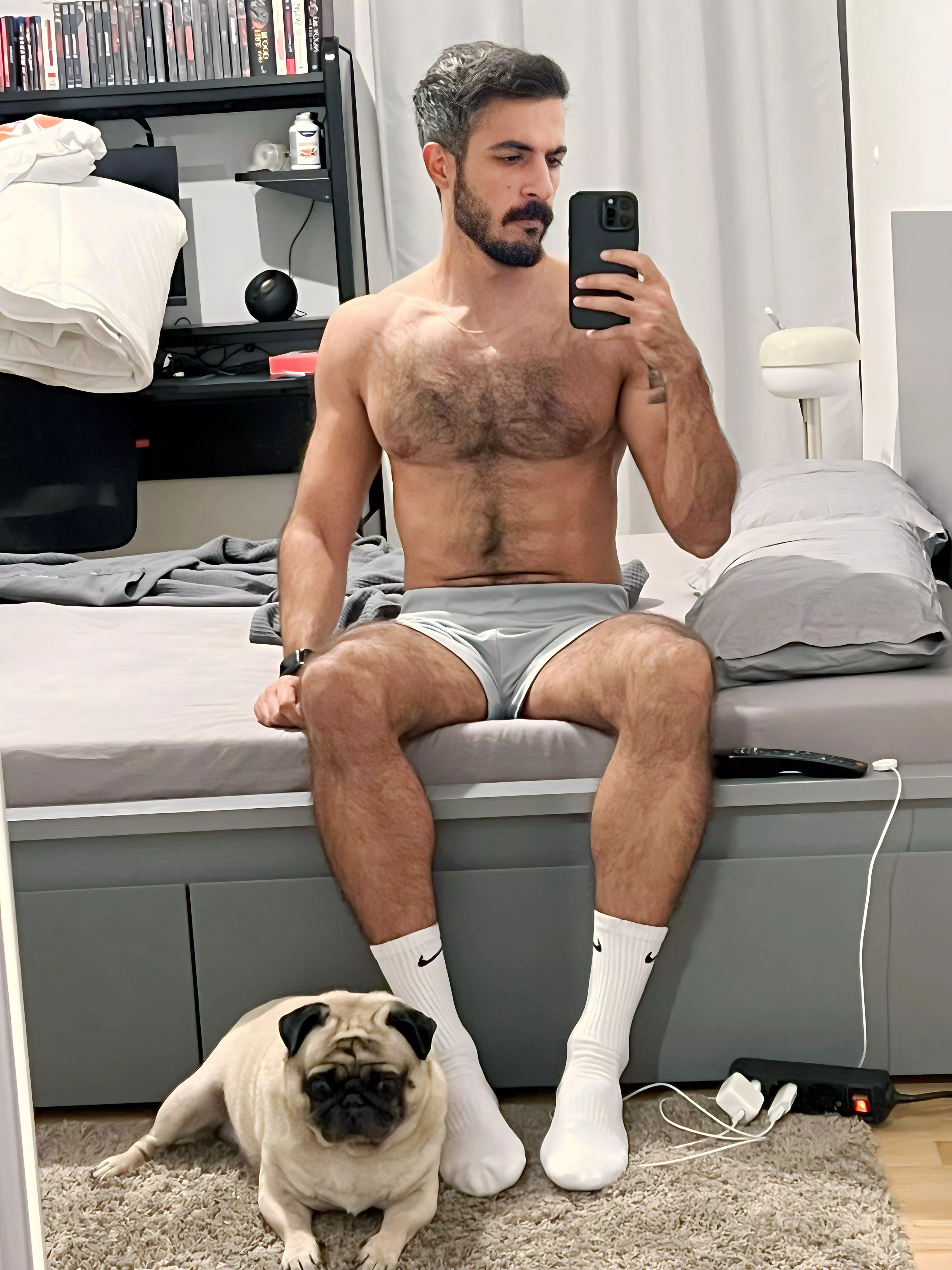 Was trying to take a nice picture in peace and then my dog photobombed me. 🤡 Was trying to take a nice picture in peace and then my dog photobombed me. 🤡