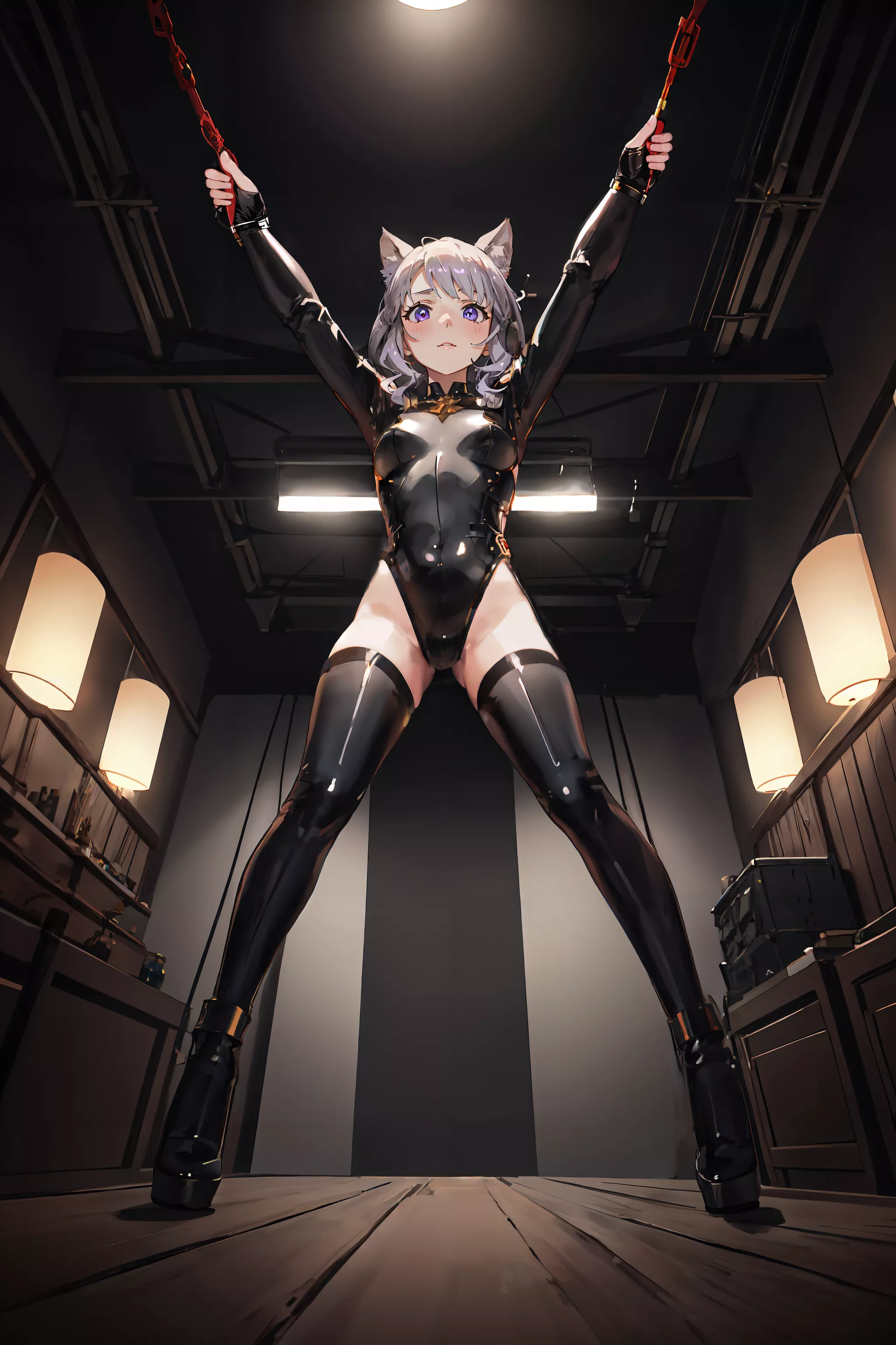 Welcome to my dungeon, shiny legs~