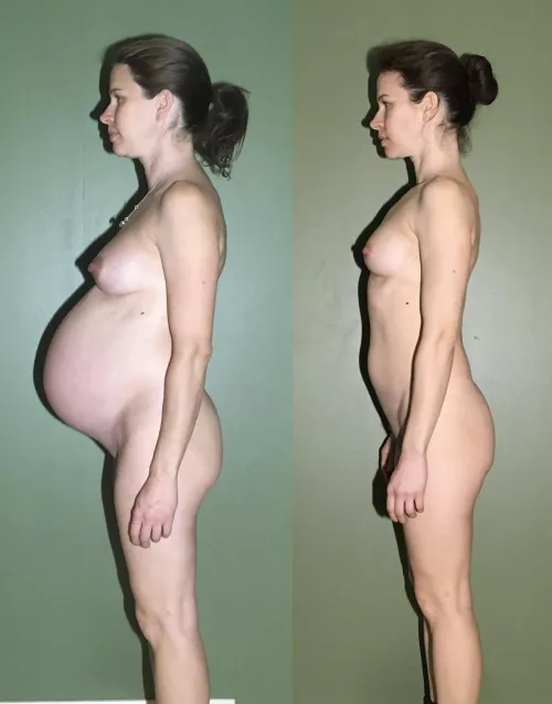 [39F, 5’4, 117] [39F, 164cm, 53kg] Before and after being pregnant