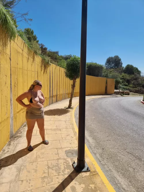 Always naked on street corners 😜