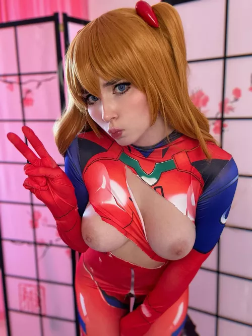Asuka Langley from Evangelion cosplay by SweetieFox