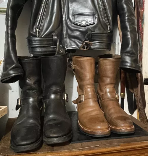 Attraction's Lot.444 and John Lofgren Wabash Engineer Boots