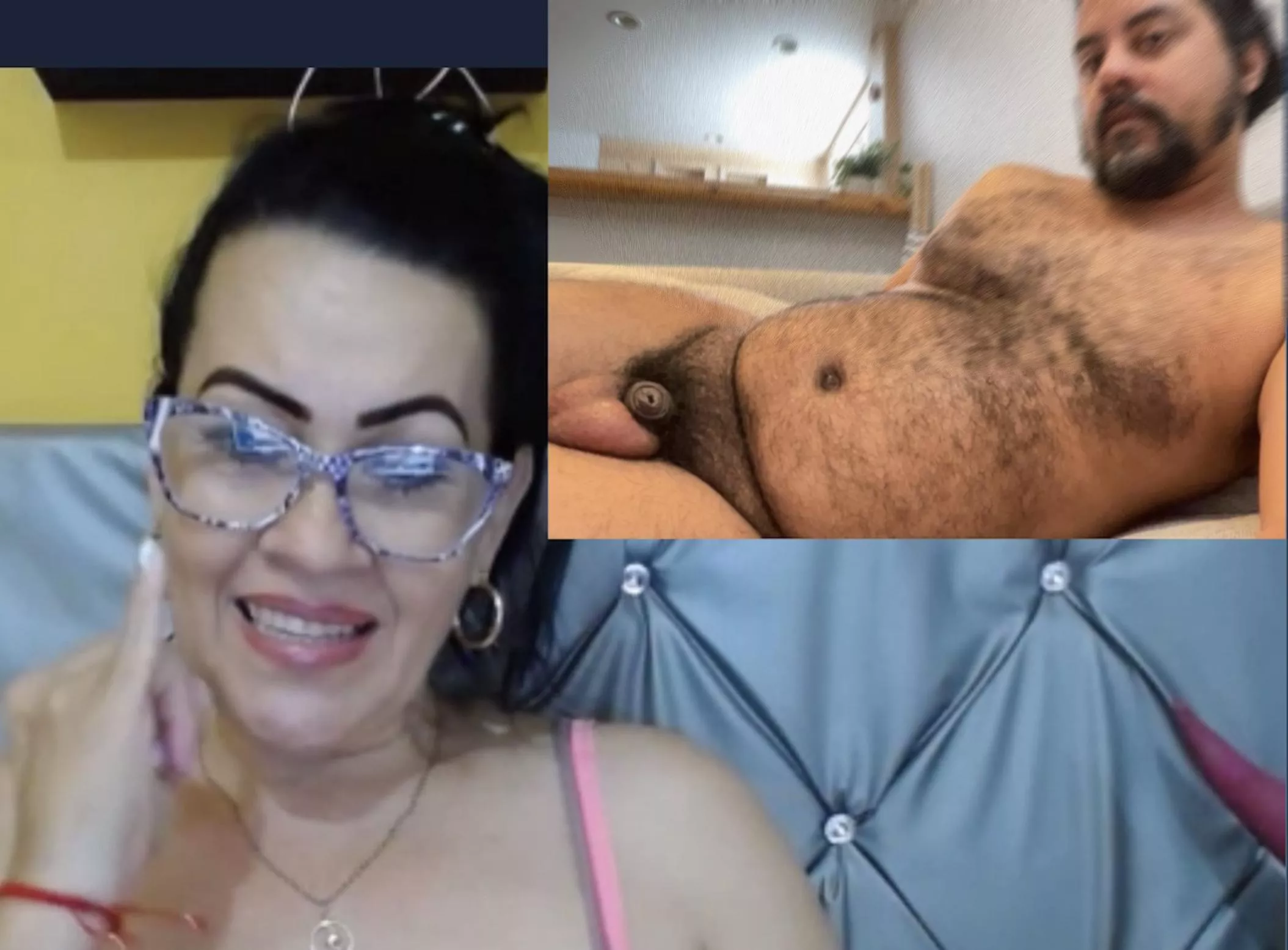 exposing my little nub in front of her.