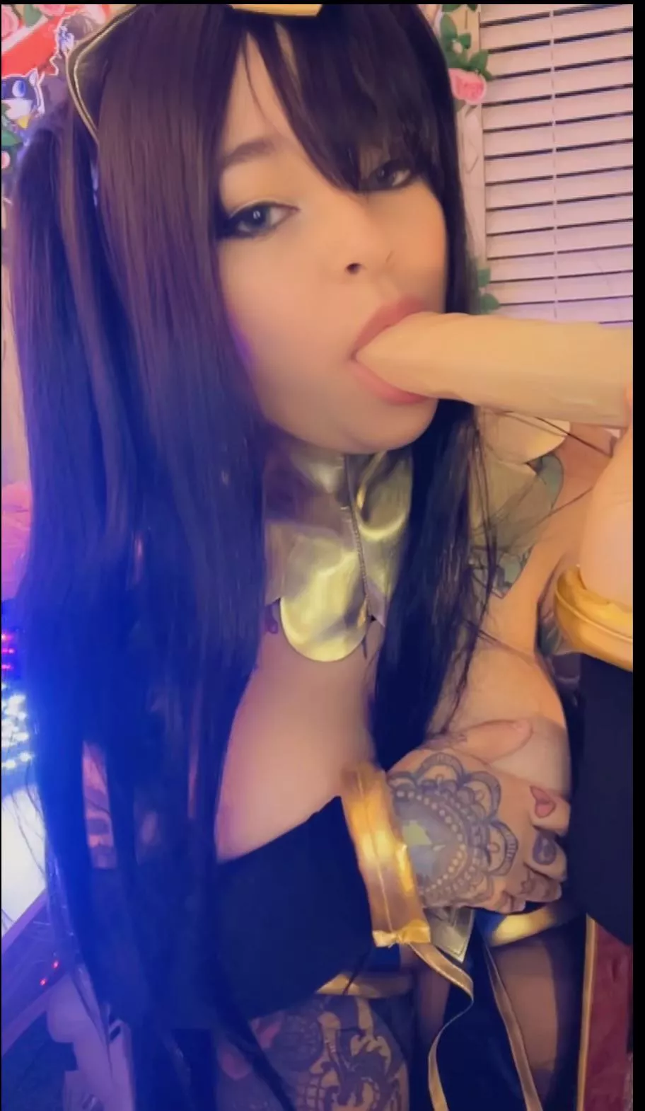 Irl Tharja sucking her masters cock (OC) Irl Tharja sucking her masters cock (OC)