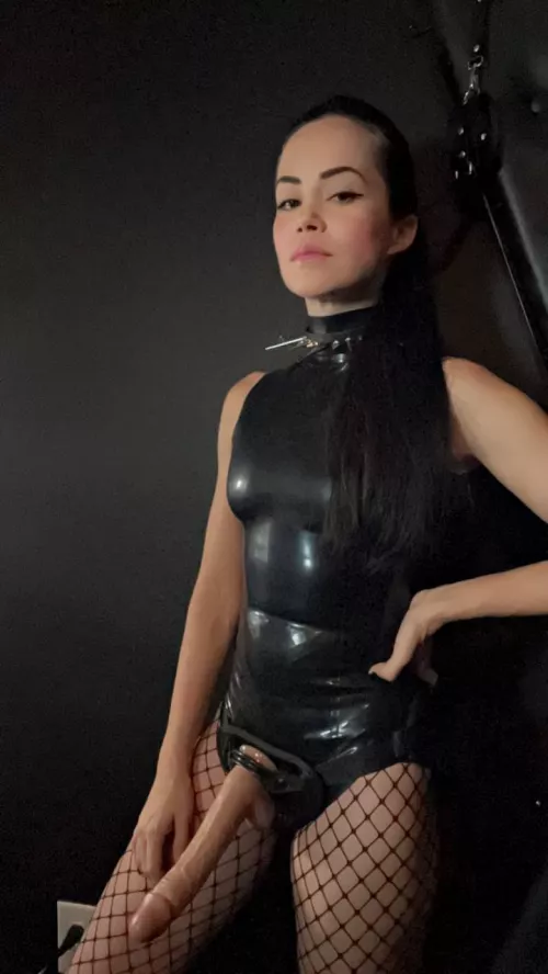 Join your Domme to measure who has a bigger cock