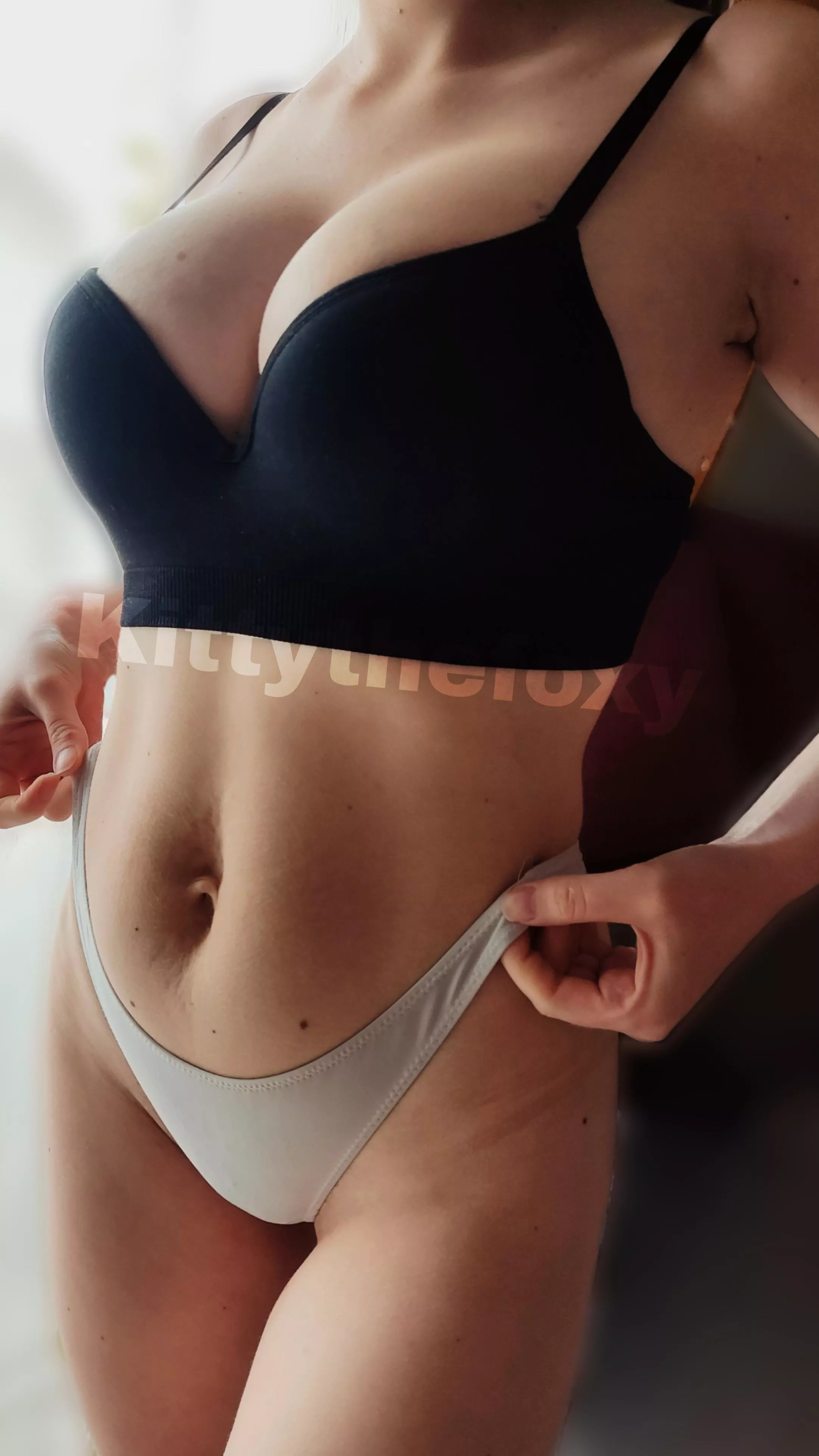 Mommy welcomes you with a warm hello and then clothes off