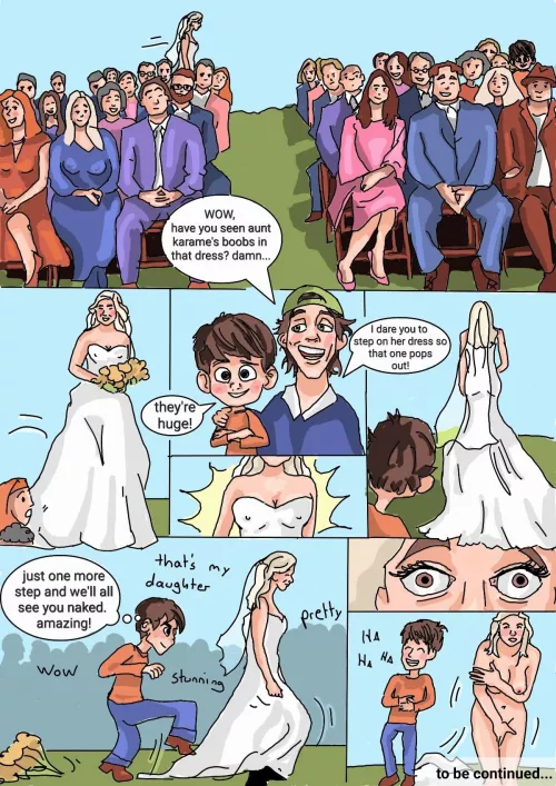 Naked at the wedding