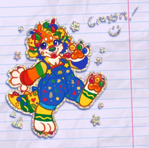 New OC, meet Crayon! (Art by me!)