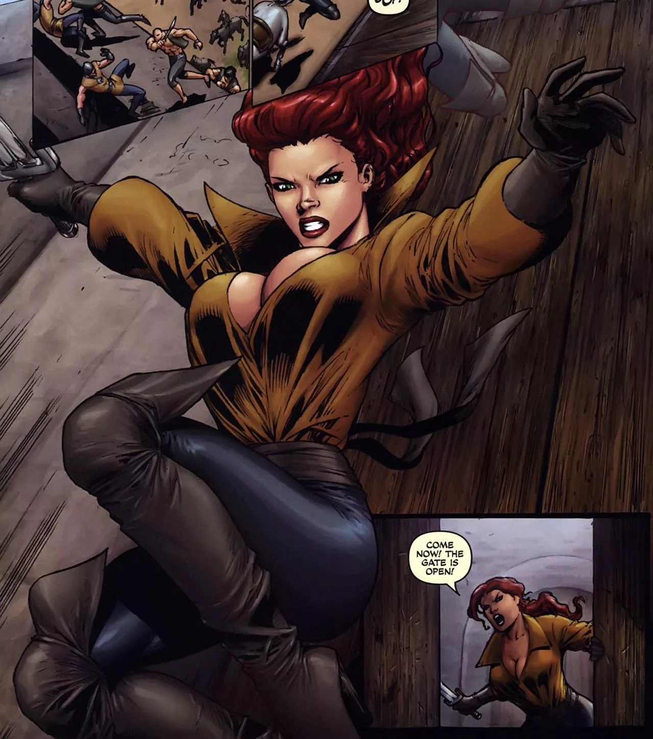 Red Sonja cleavage[red sonja(2005) issue#38]
