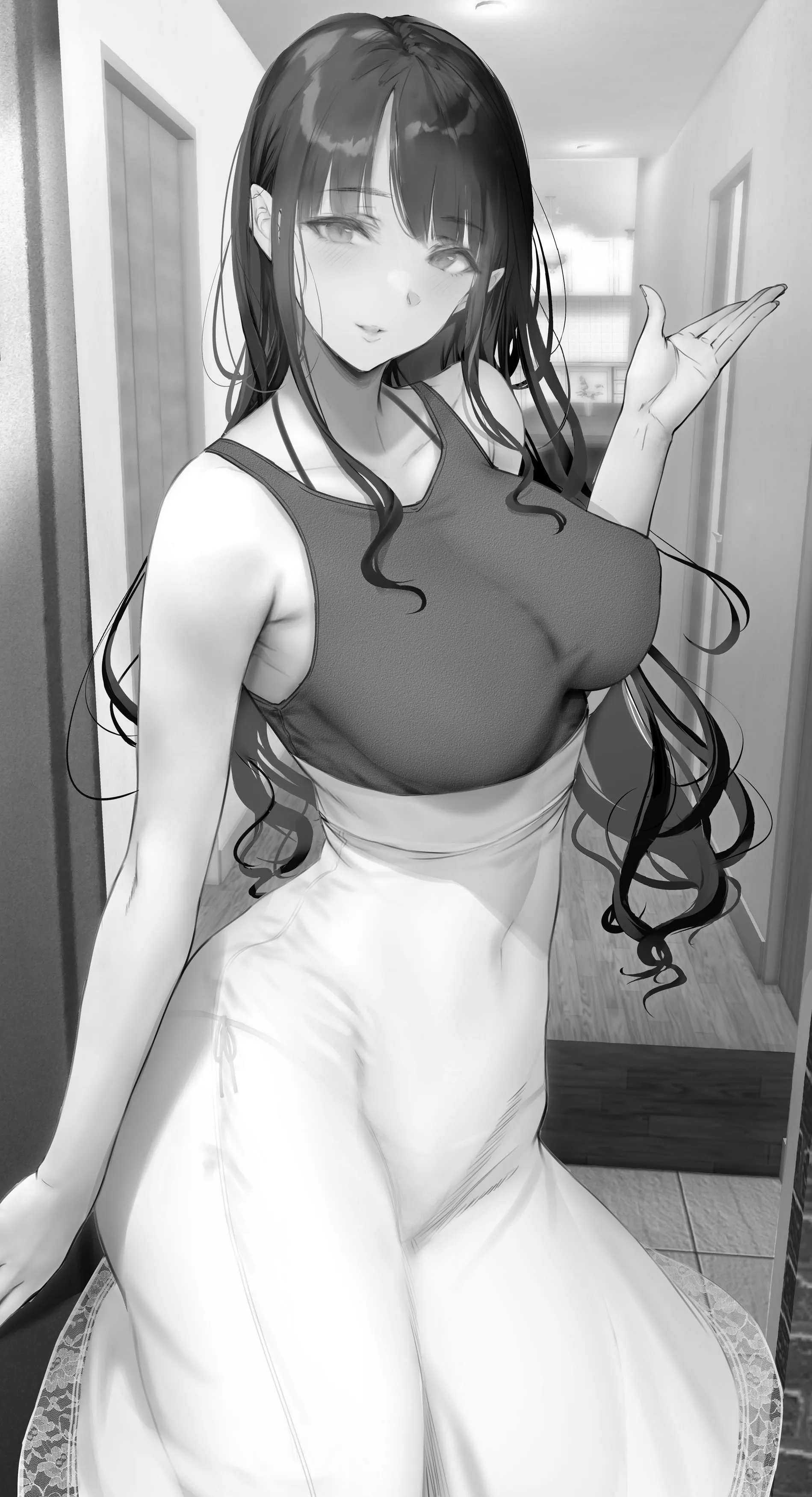 Staying over at the landlady's place (Gentsuki) [Original]