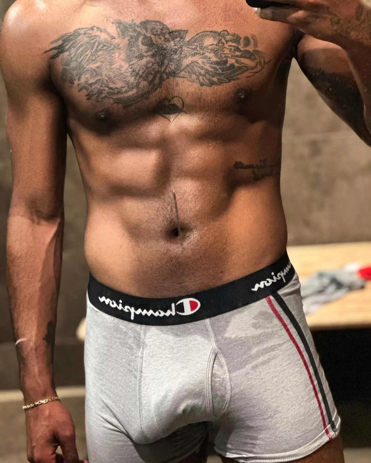 Sweaty after my workout 🥵