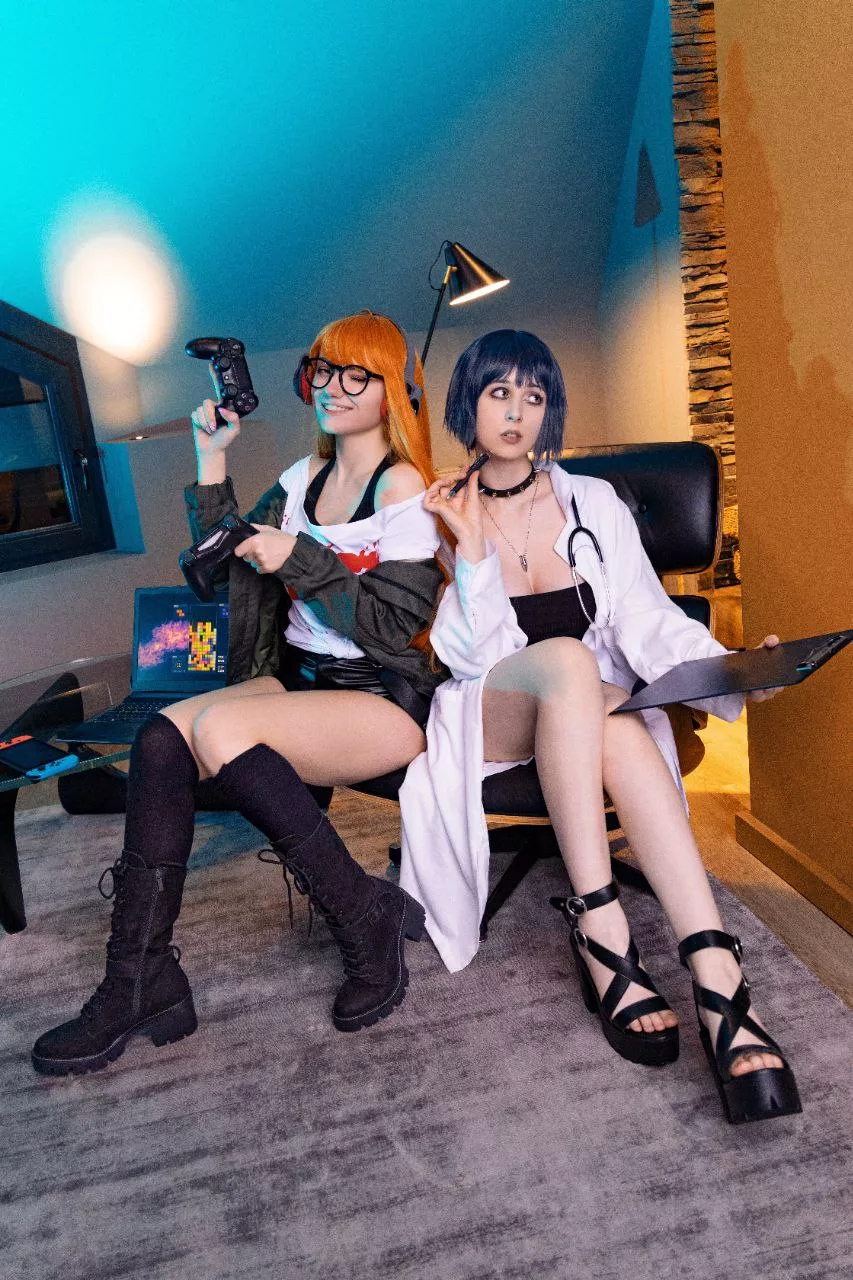Takemi (Gumihohannya), Futaba (CarryKey) [Persona 5]