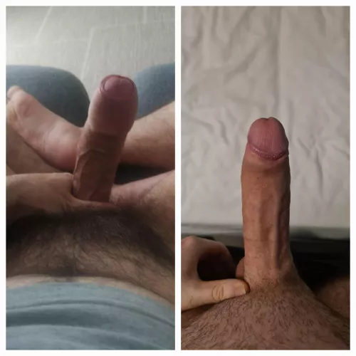 U/appearentlybig1915 (left) beat me in a comparison, he's longer and thicker than me