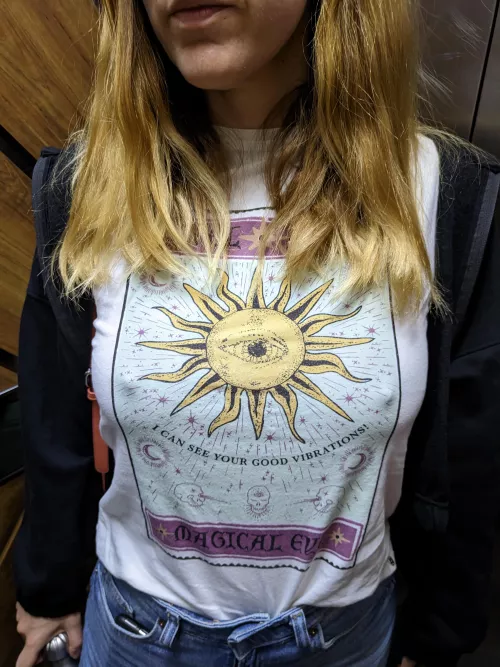 Went to a friend's house braless