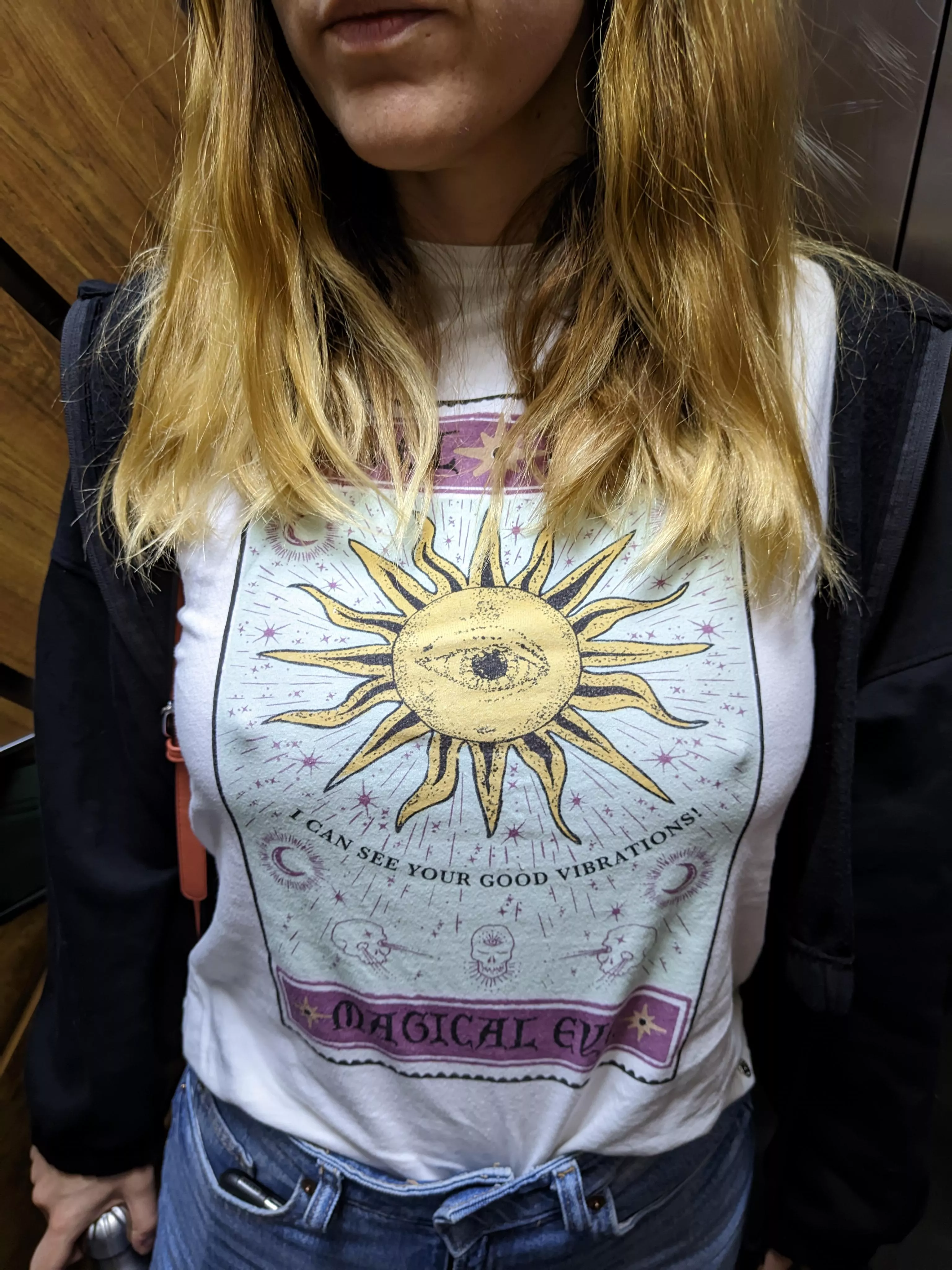 Went to a friend's house braless