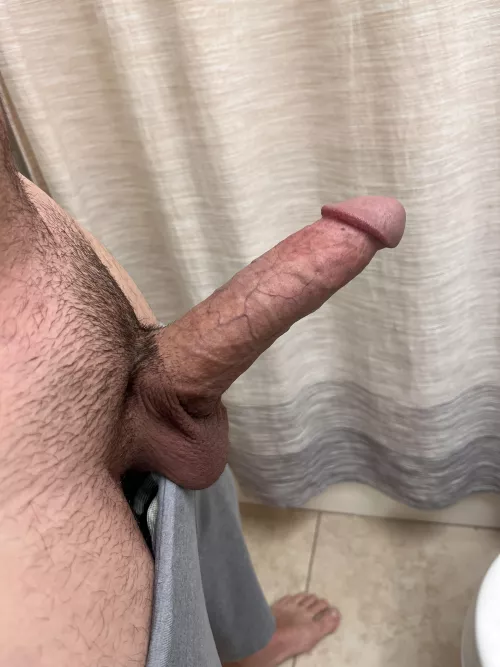 As soon as my cock is uncovered, BAM it’s hard!