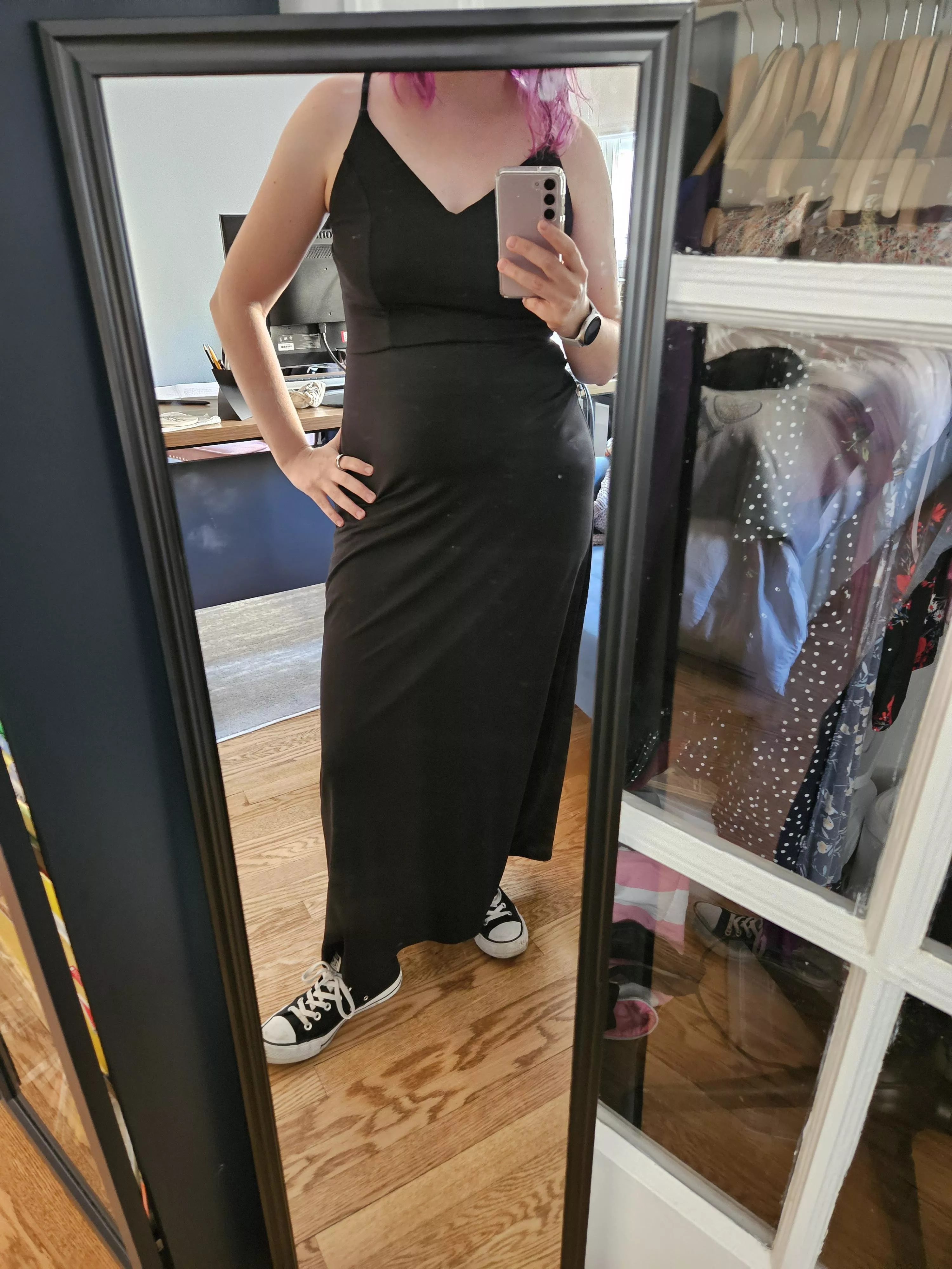 Casually sexy dress with my chucks