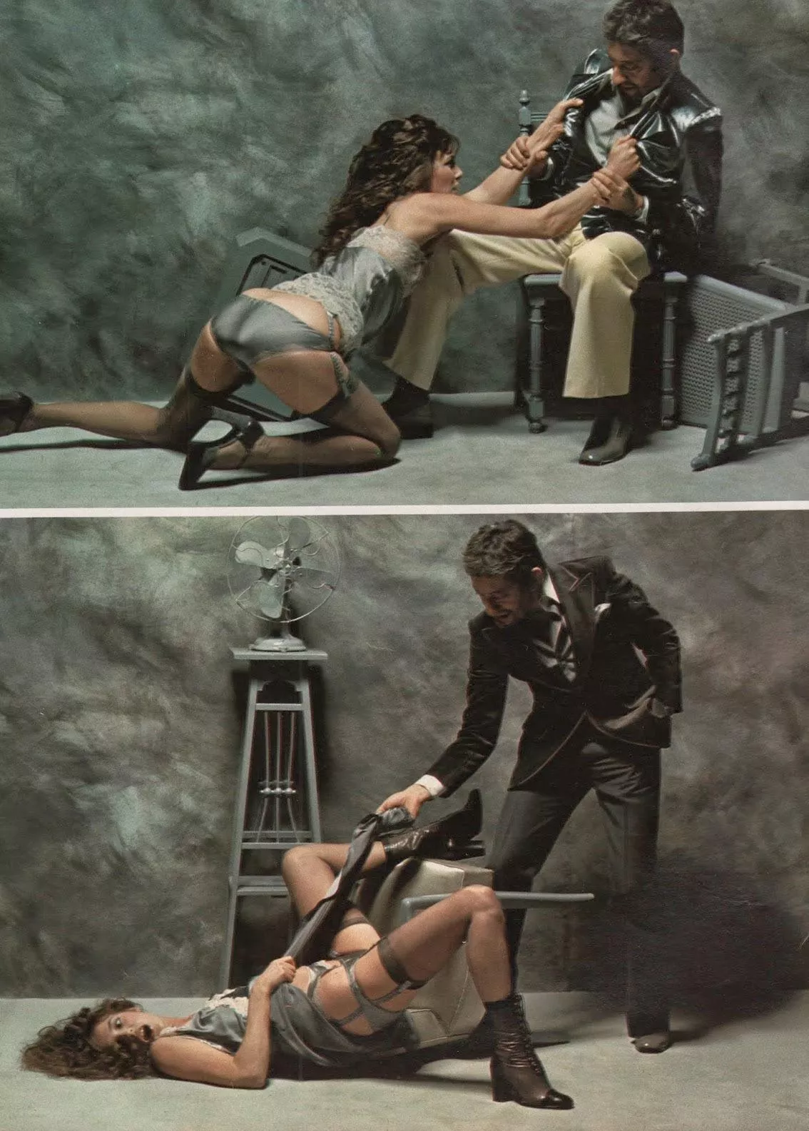 Serge Gainsbourg & Jane Birkin by Francis Giacobetti for Lui, December 1974