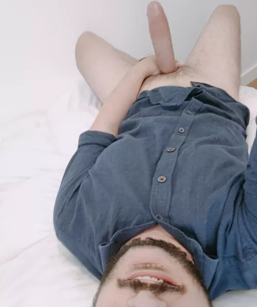 Taking my big dick out makes me smile