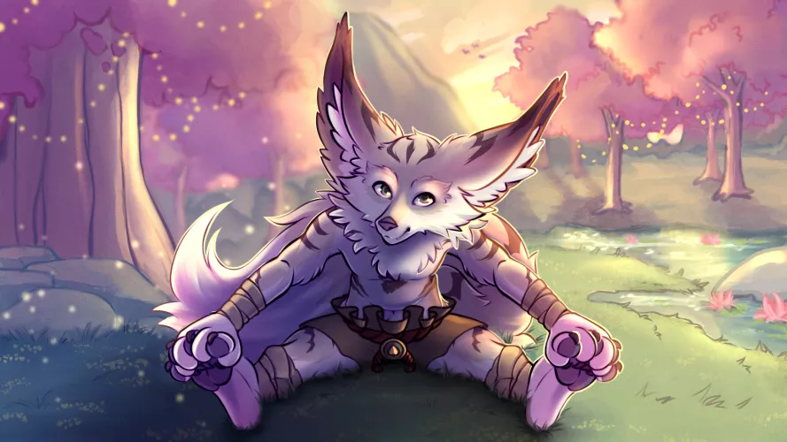 After Training Stretch (art by me)