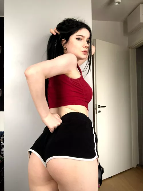 Barely legal, just like these shorts barely cover my butt in gym class