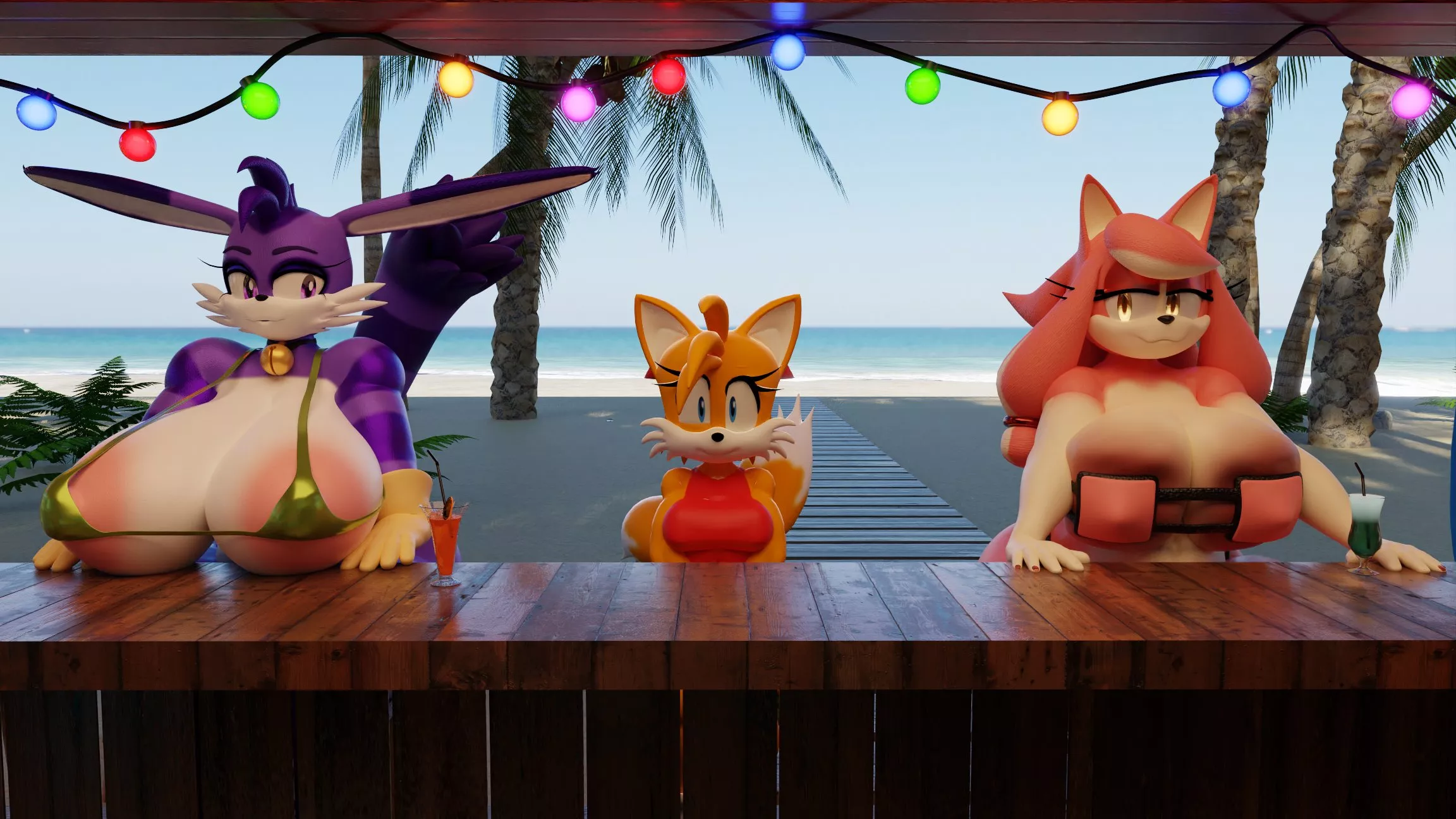 Beach episode going great so far (Artist:NotSafeForGek/NotGek)