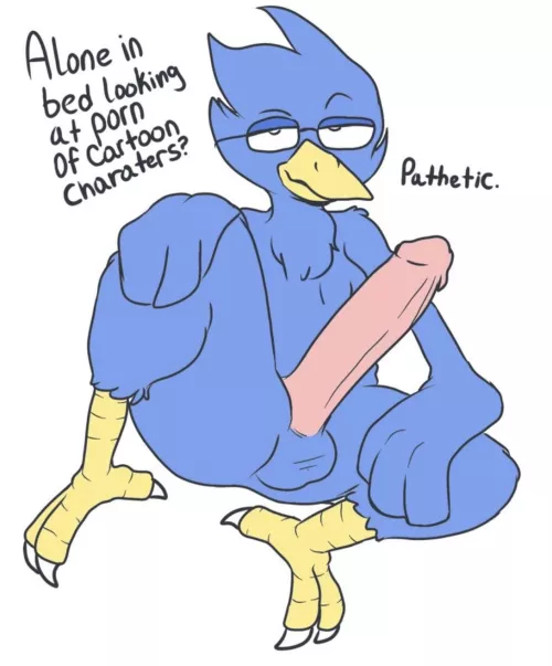 I found blue bird guy from delta in run [beardly]