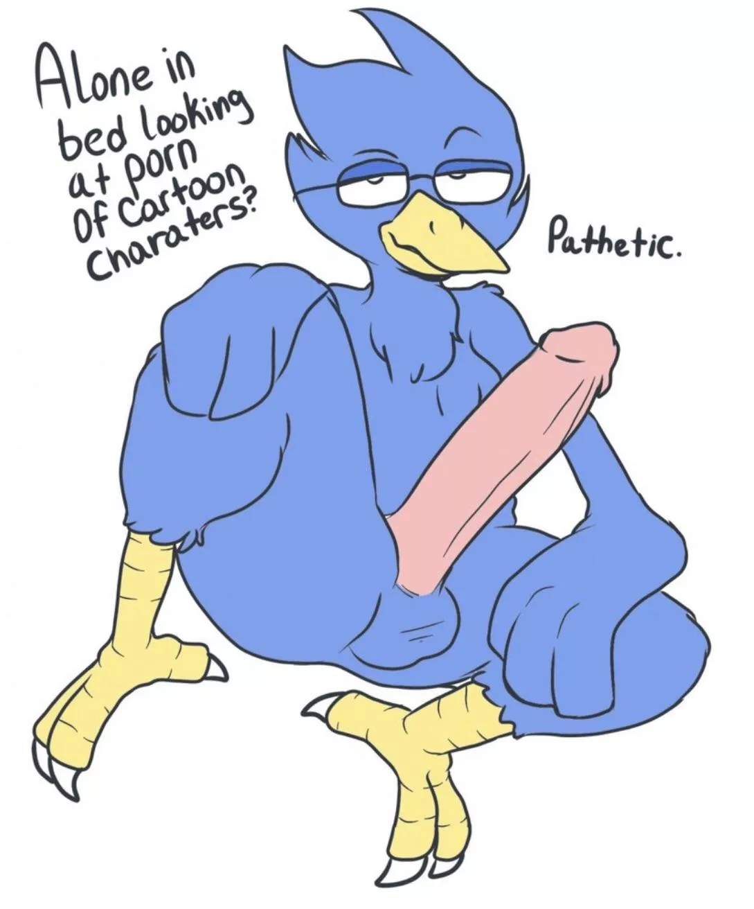 I found blue bird guy from delta in run [beardly]