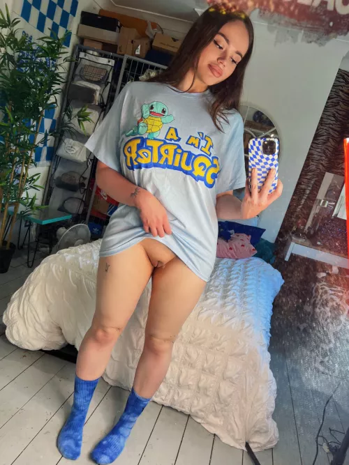 I never sleep with panties on