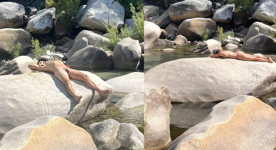 Pretending to be lizards while the weather still permits