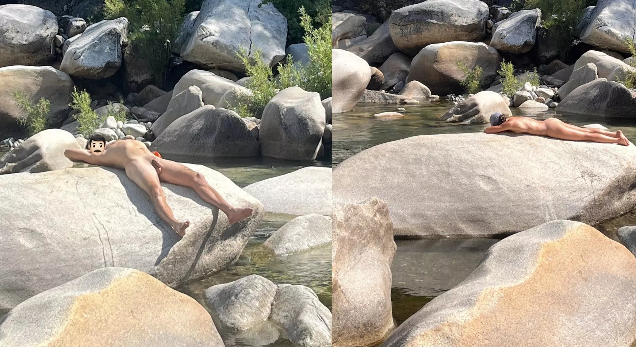 Pretending to be lizards while the weather still permits