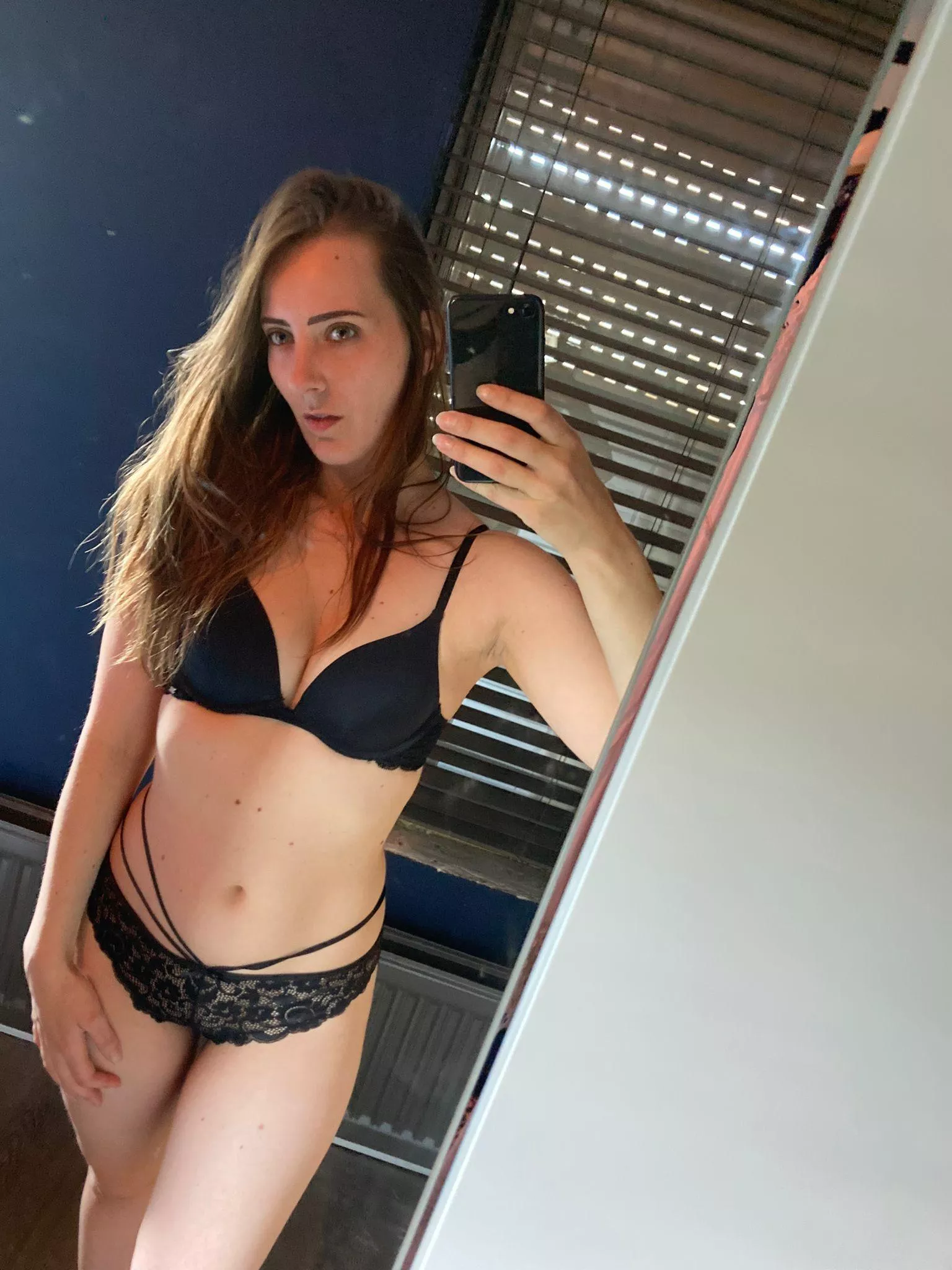 Quick sel[f]ie before getting dressed