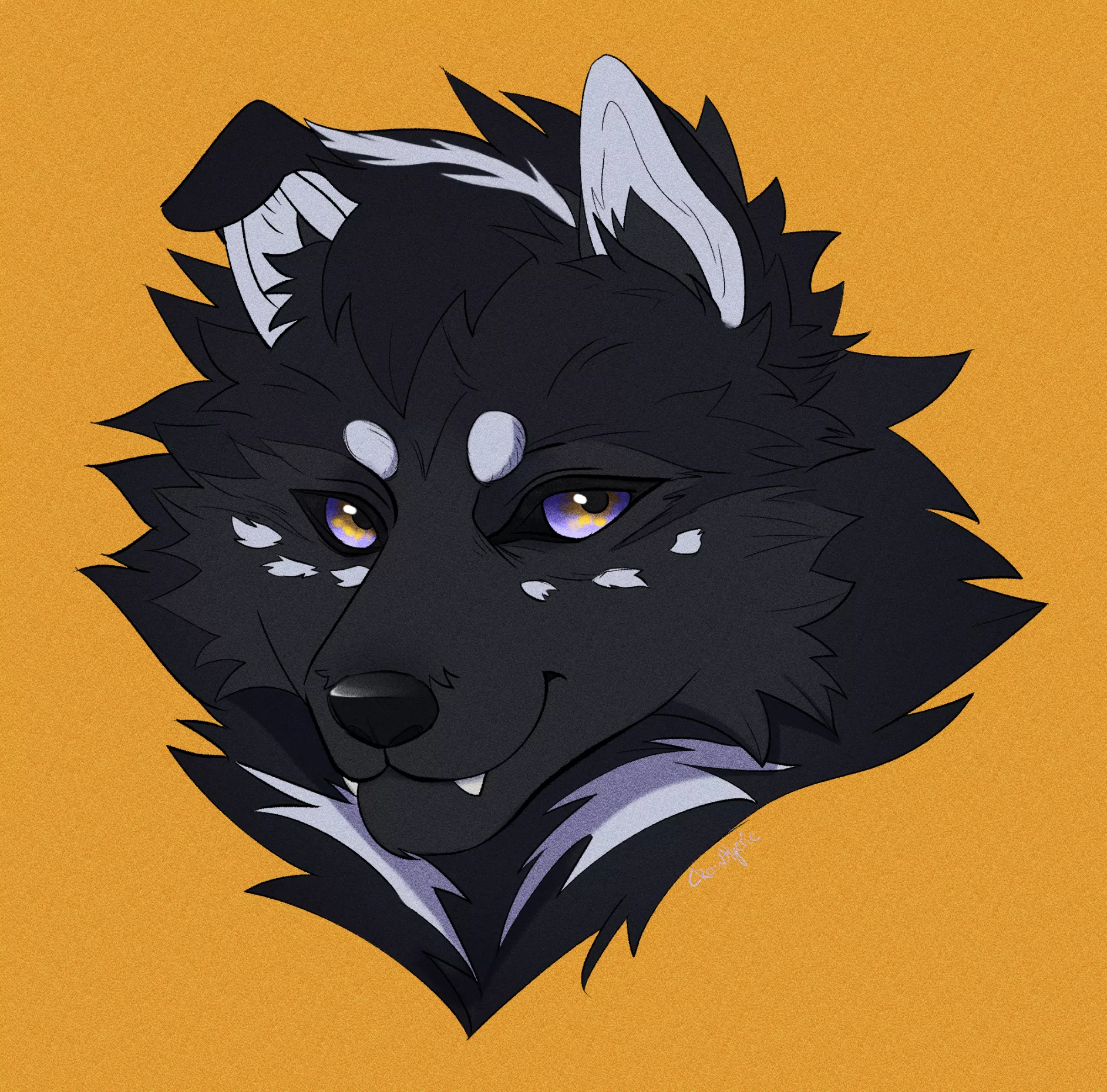 Re-drew the fursona I made as a teen, I might keep him as my actual fursona tbh. His name is Kuro!