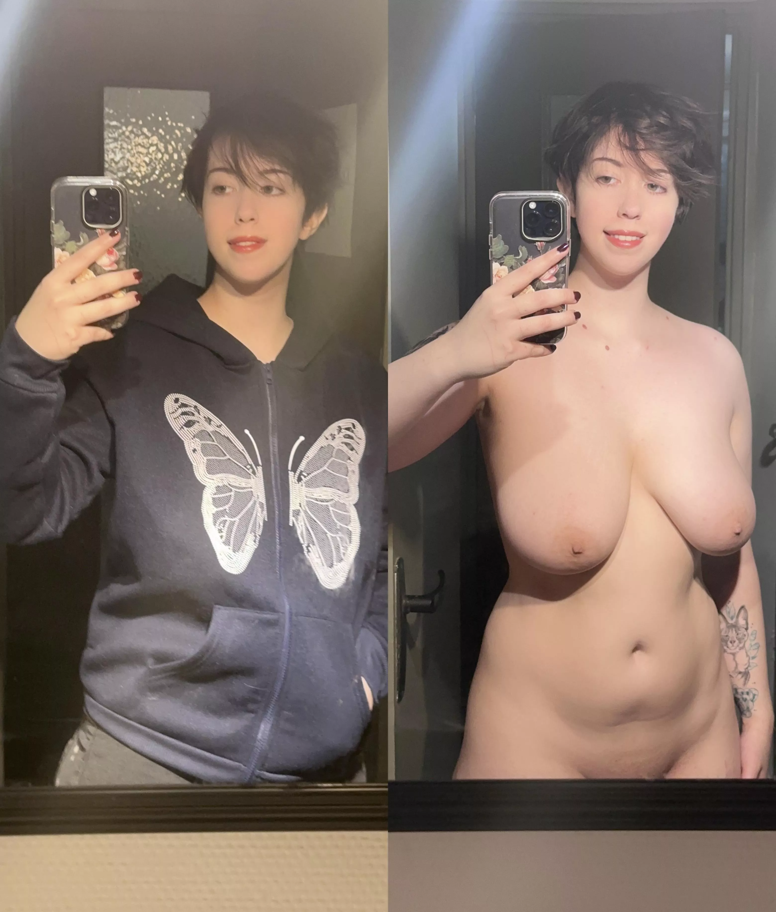 Rip my clothes off my thick goth body