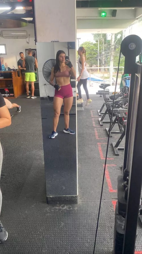 Smiling after a good workout