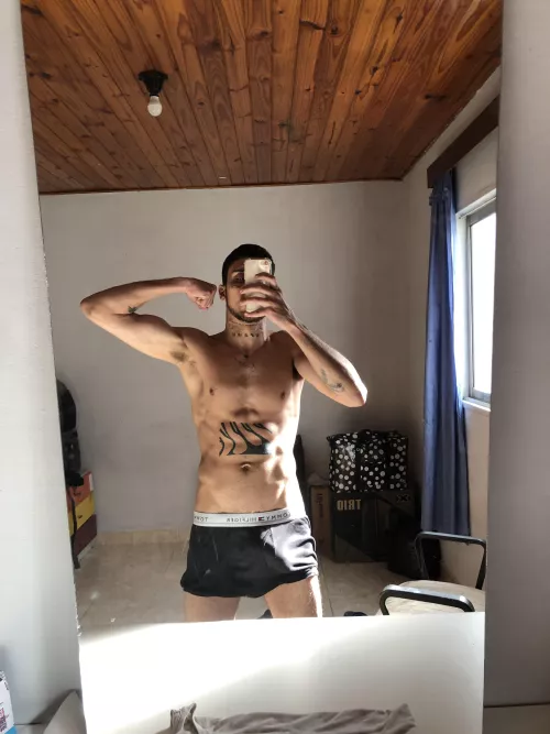 Take off my boxers and let's do mischief