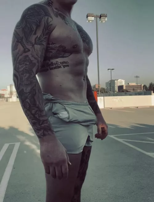 [36] Working out in public and my bulge is definitely showing. Is that bad?