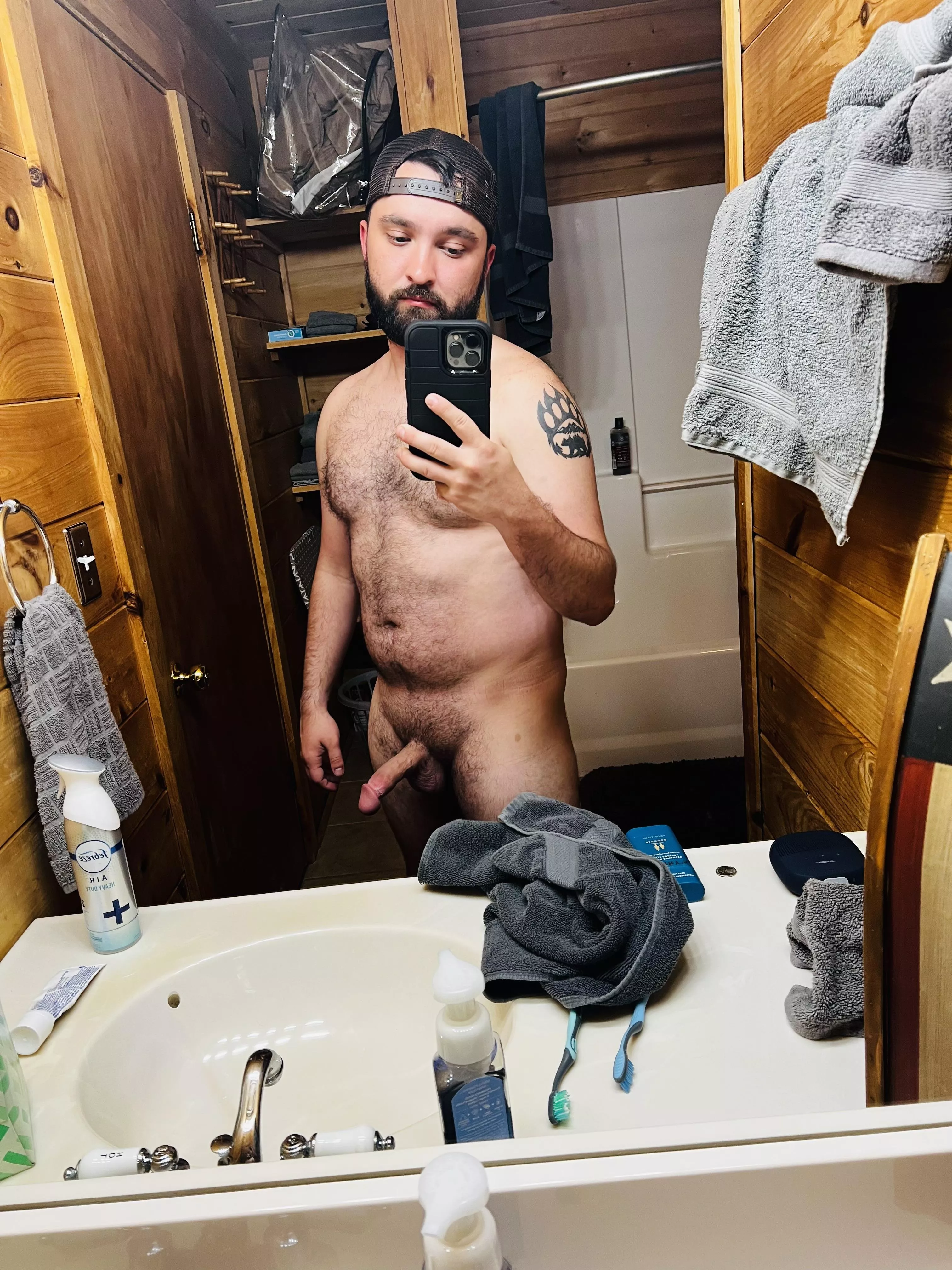 A cub found his way into the cabin