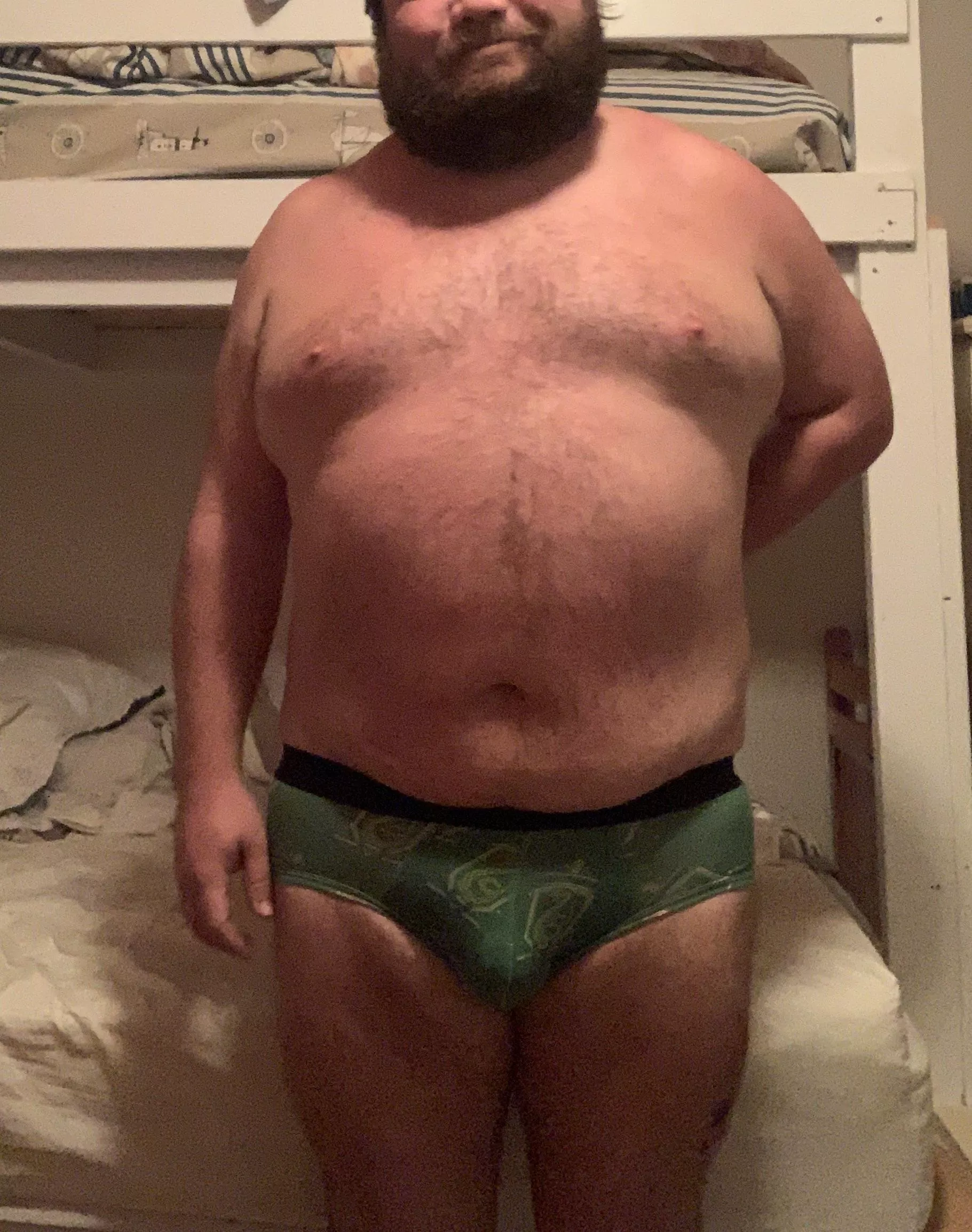 About to slither in to bed.