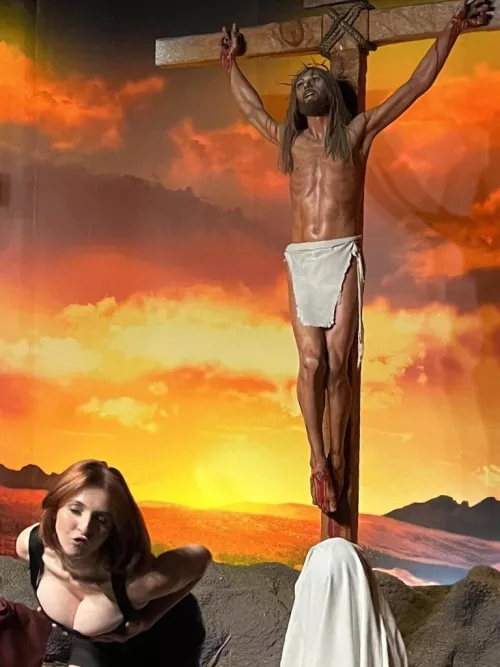 Busty Christian at church