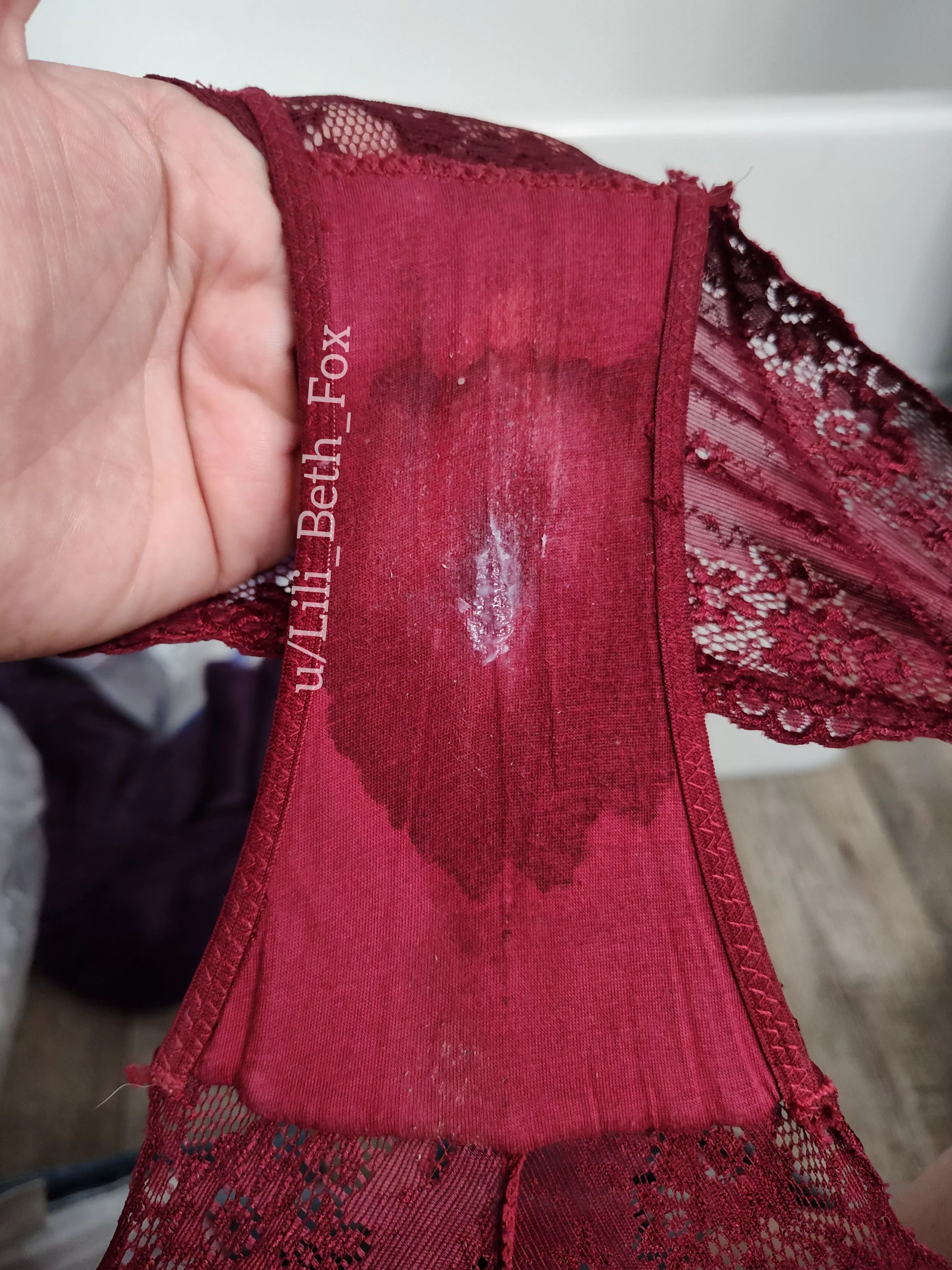 Day two and my wet spot is blooming like a beautiful flower! [OC]