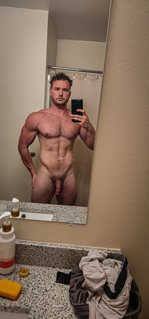 Describe my cock in one word