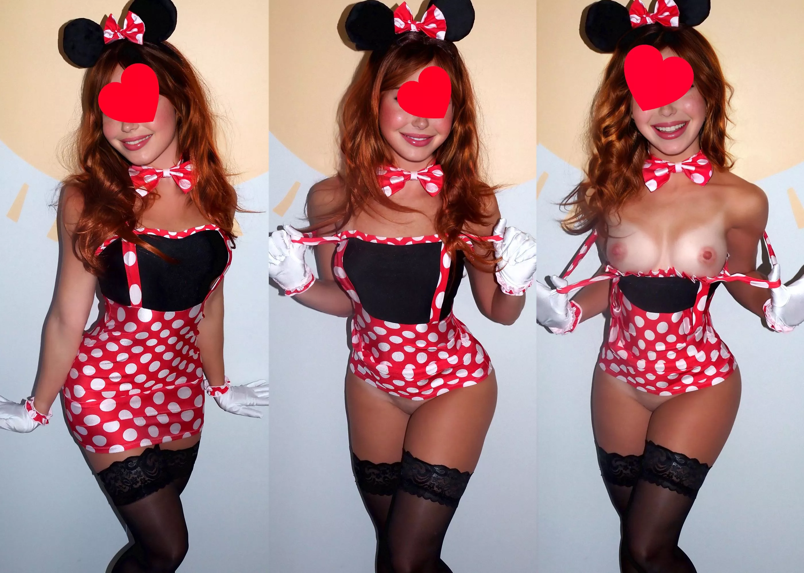 id love someone to come play with my titties! [sexy minnie mouse costume]