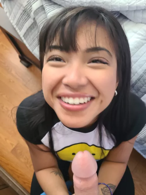 im laughing before getting a facial ;) i dont remember what was funny